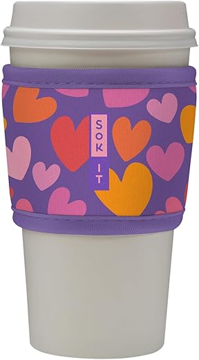 Sok It Hot Sok Coffee & Tea Reusable Insulated Neoprene Cup Sleeve (Hearty Hues)